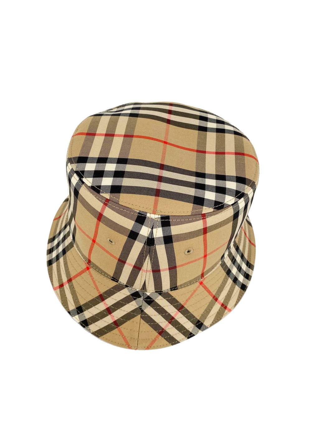 Burberry Vintage Check Technical Cotton Bucket Hat S