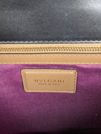 Bvlgari Black & Tan Two-tone Serpenti Bag