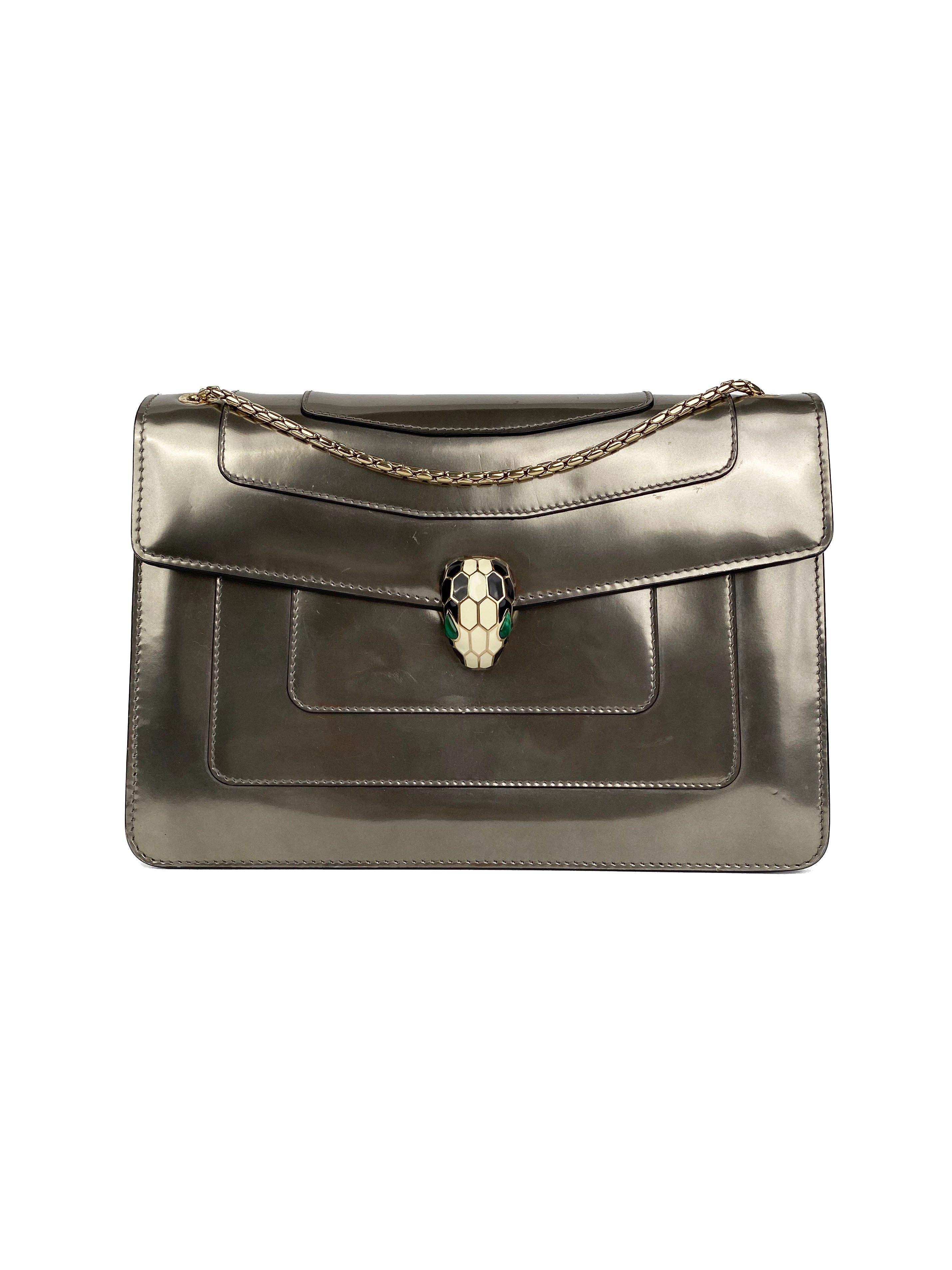 Bvlgari Silver Serpenti Forever Bag