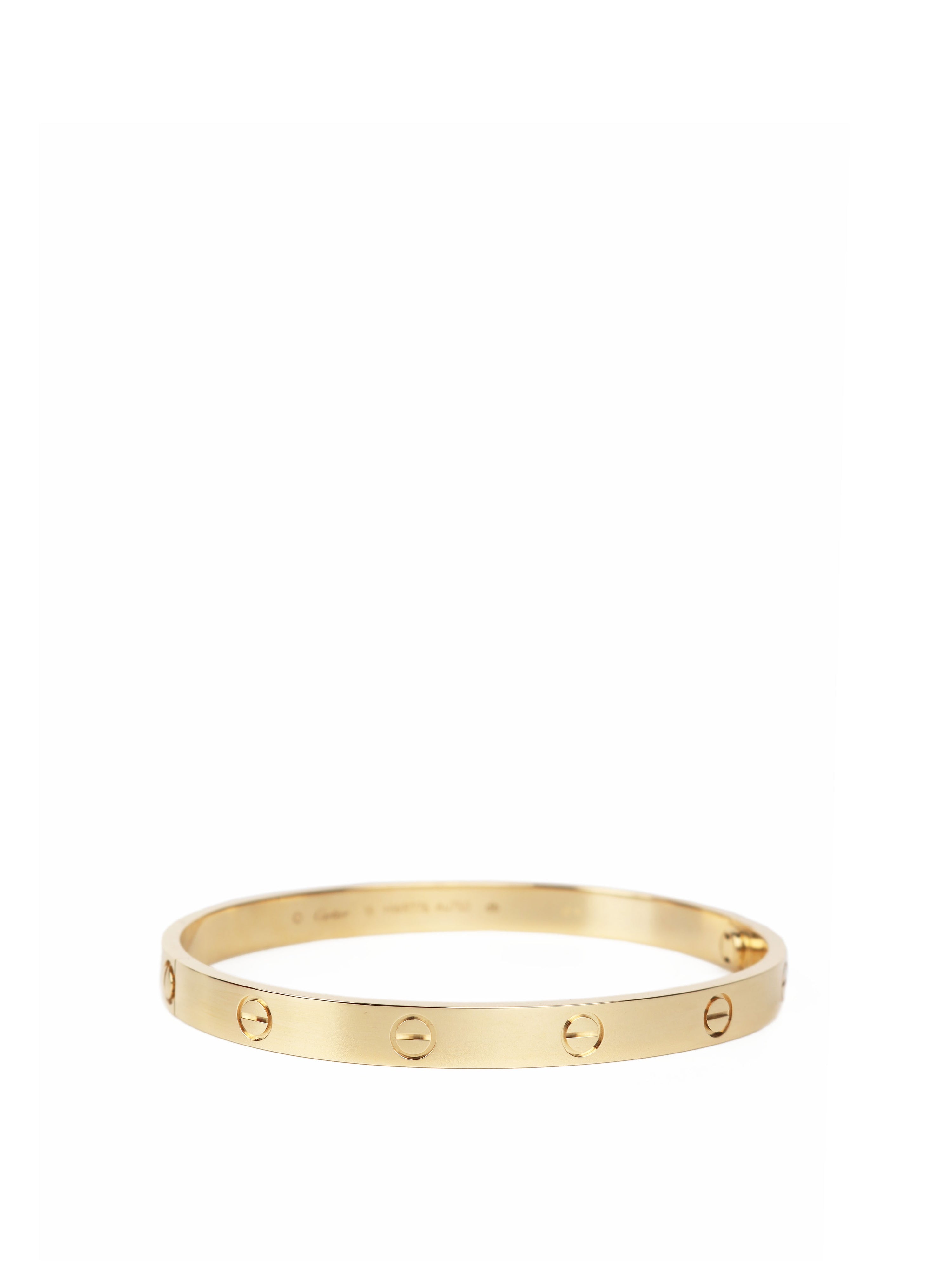 Cartier 18K Gold Love Bracelet 19