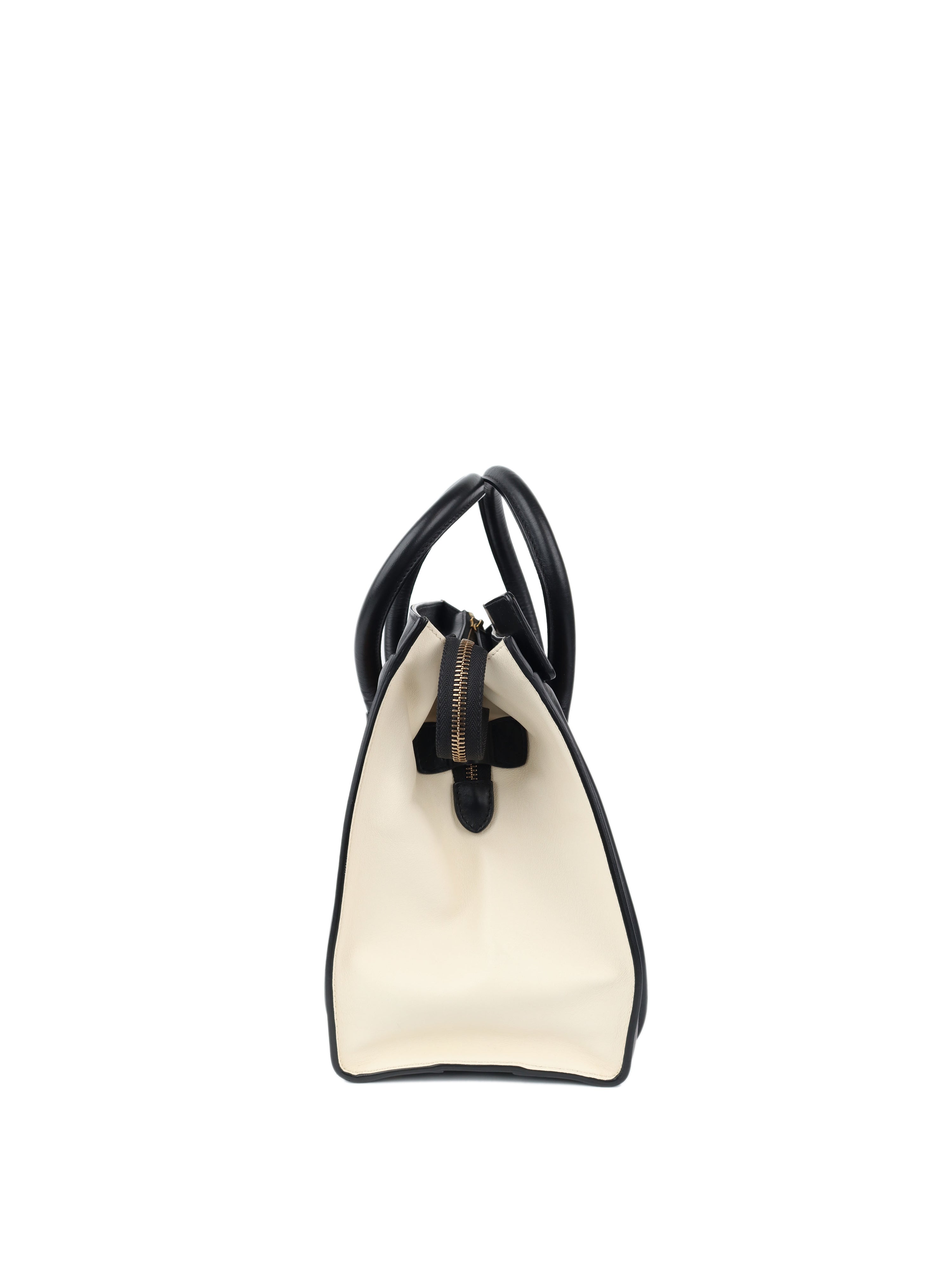 Celine Mini Beige/Black/White Multicolour Luggage Tote