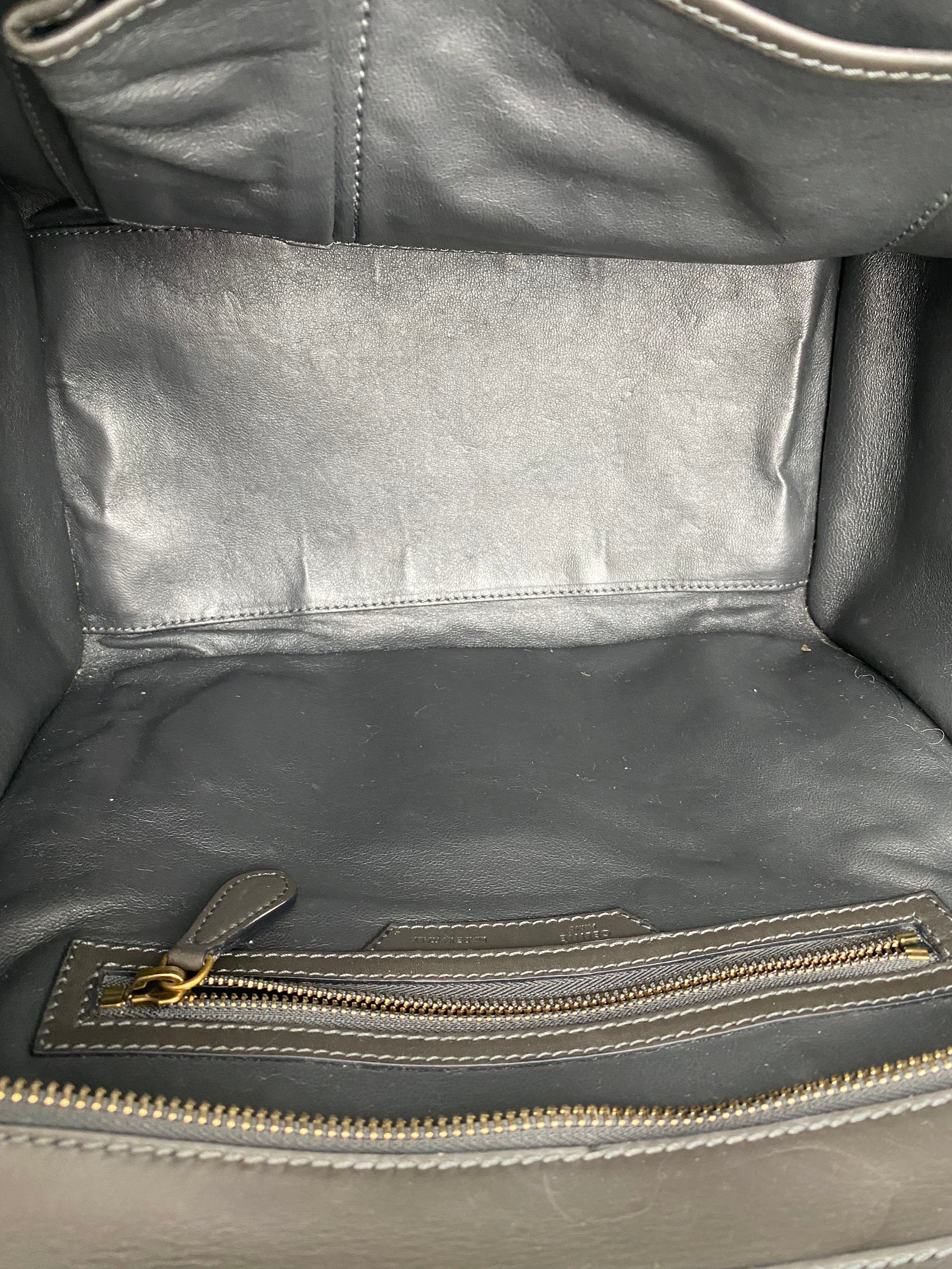 Celine Mini Grey Python Luggage Tote