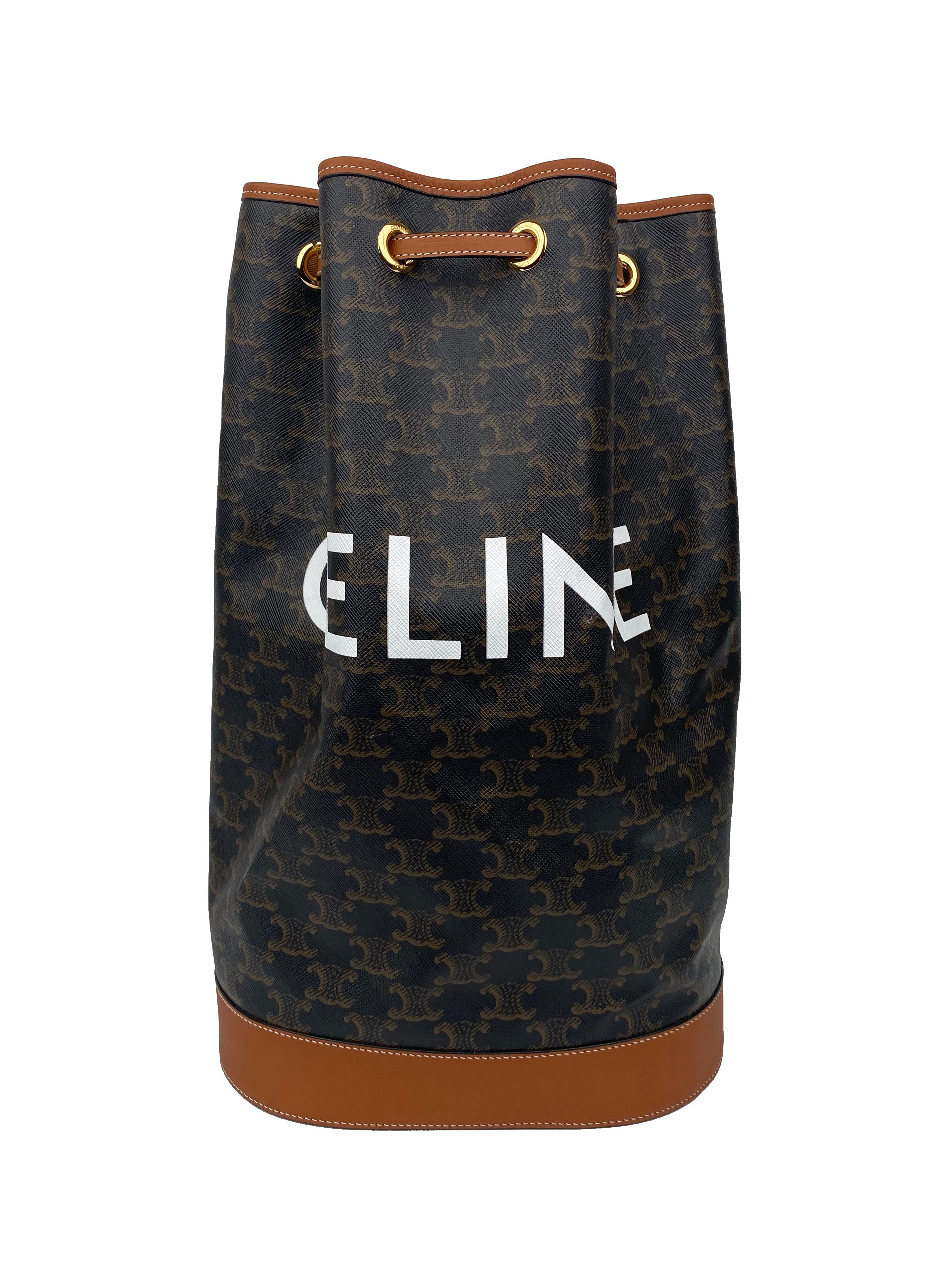 Celine Monogram Logo Bucket Bag