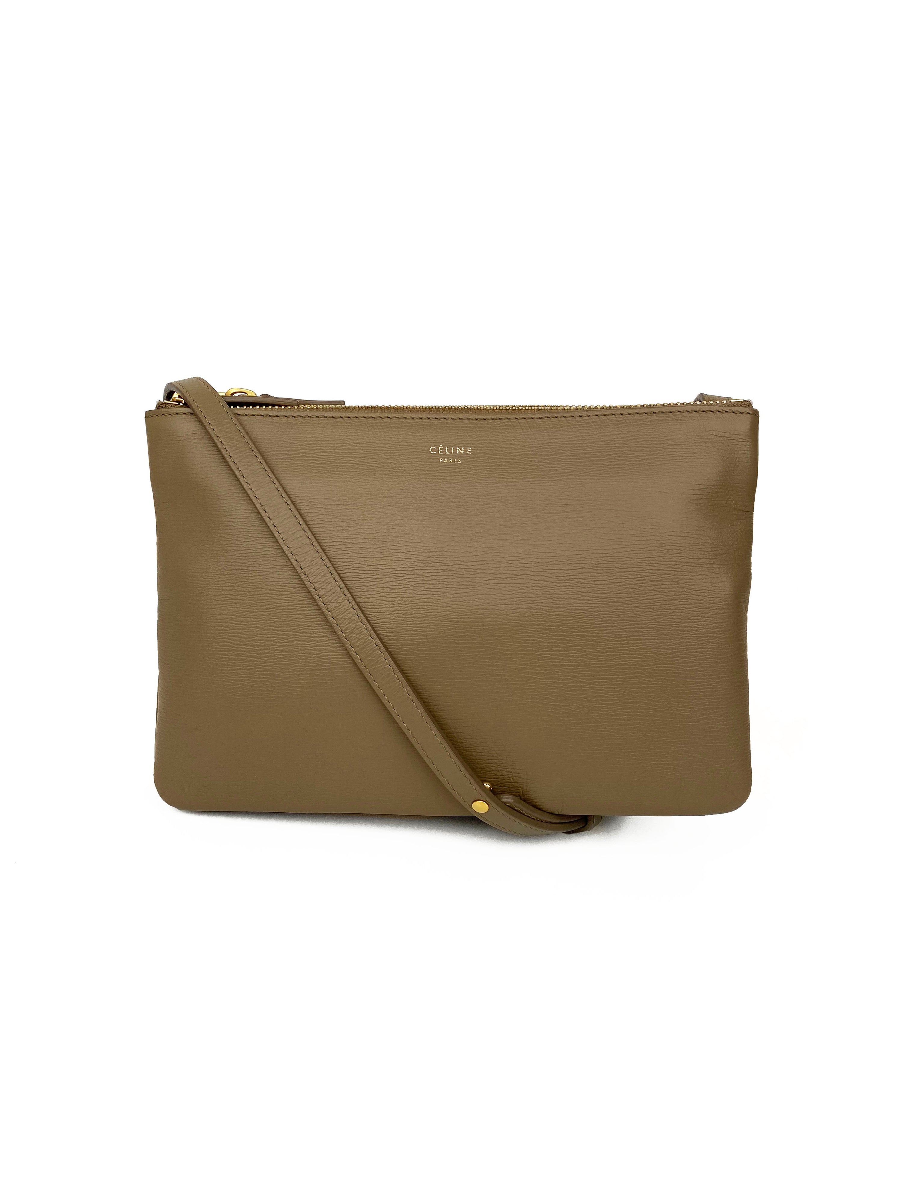 Celine Small Brown Trio Bag