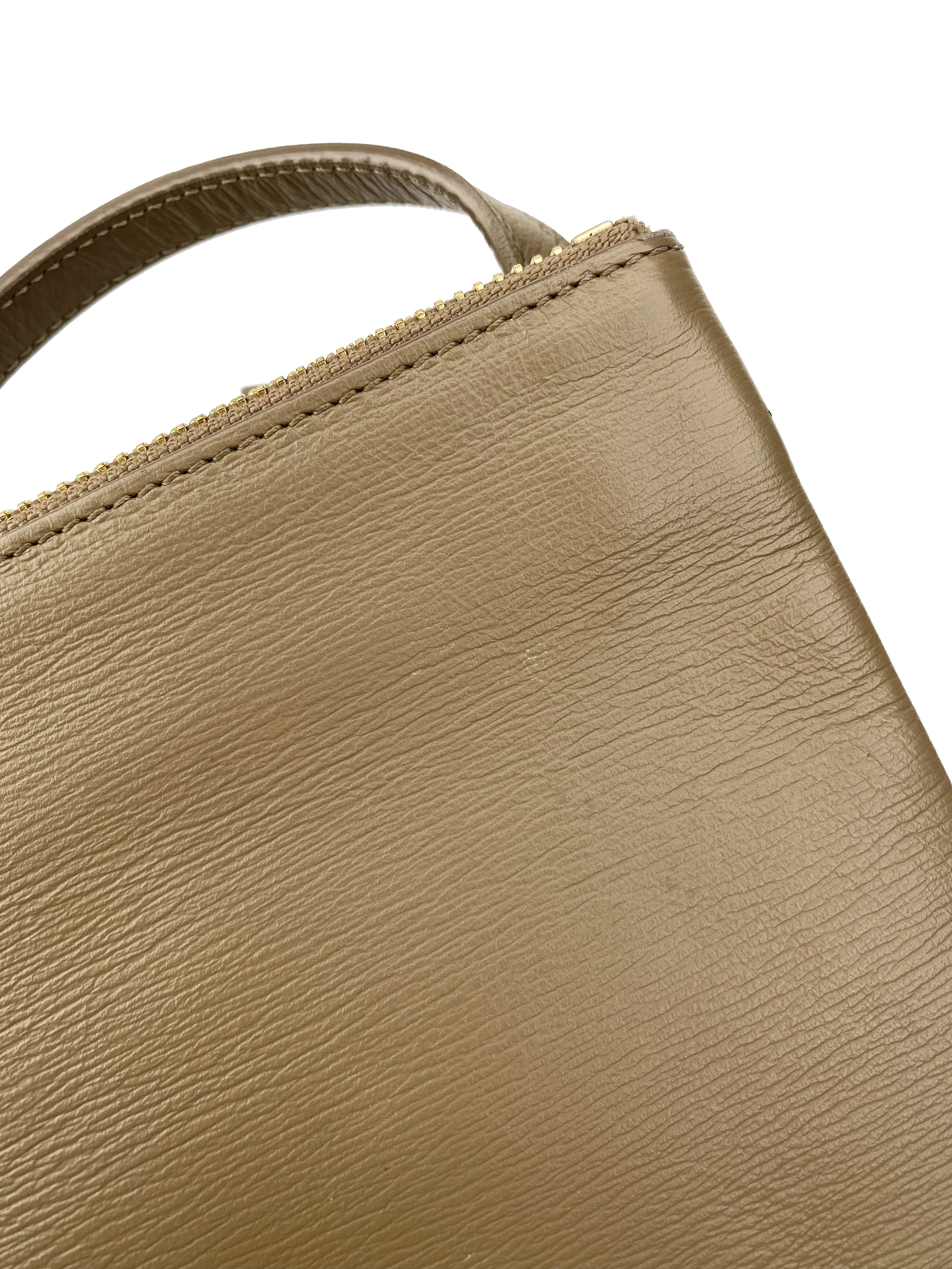 Celine Small Brown Trio Bag
