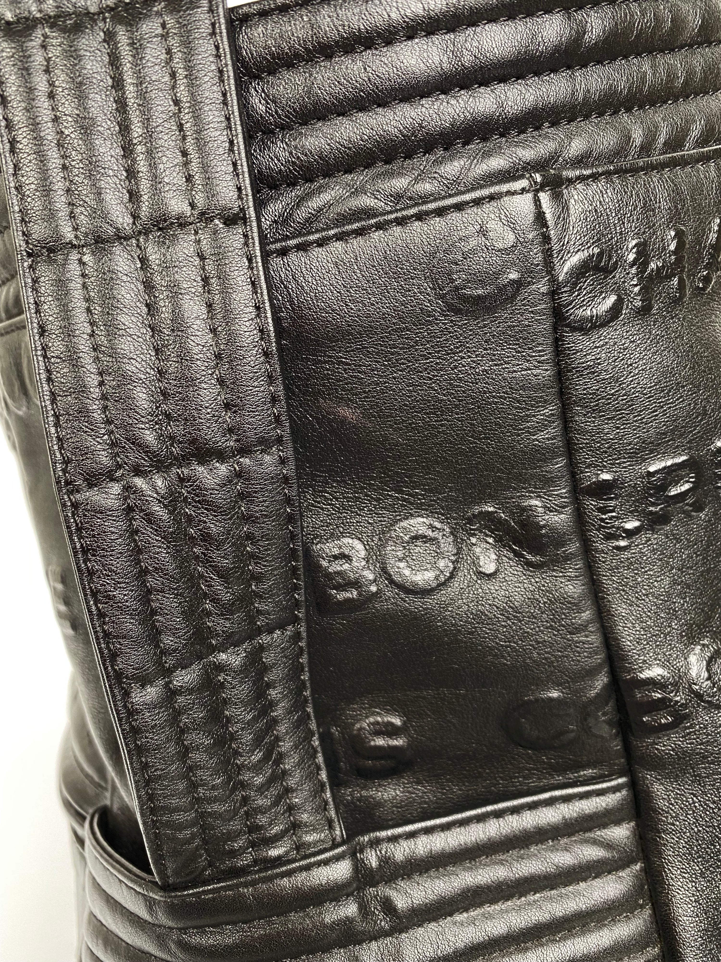 Chanel 31 Rue Cambon Black Leather Tote Bag