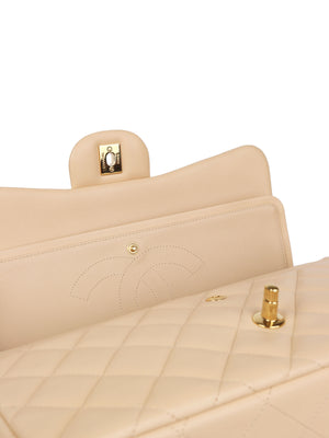 Chanel Beige Lambskin Jumbo Classic Flap GHW – Votre Luxe