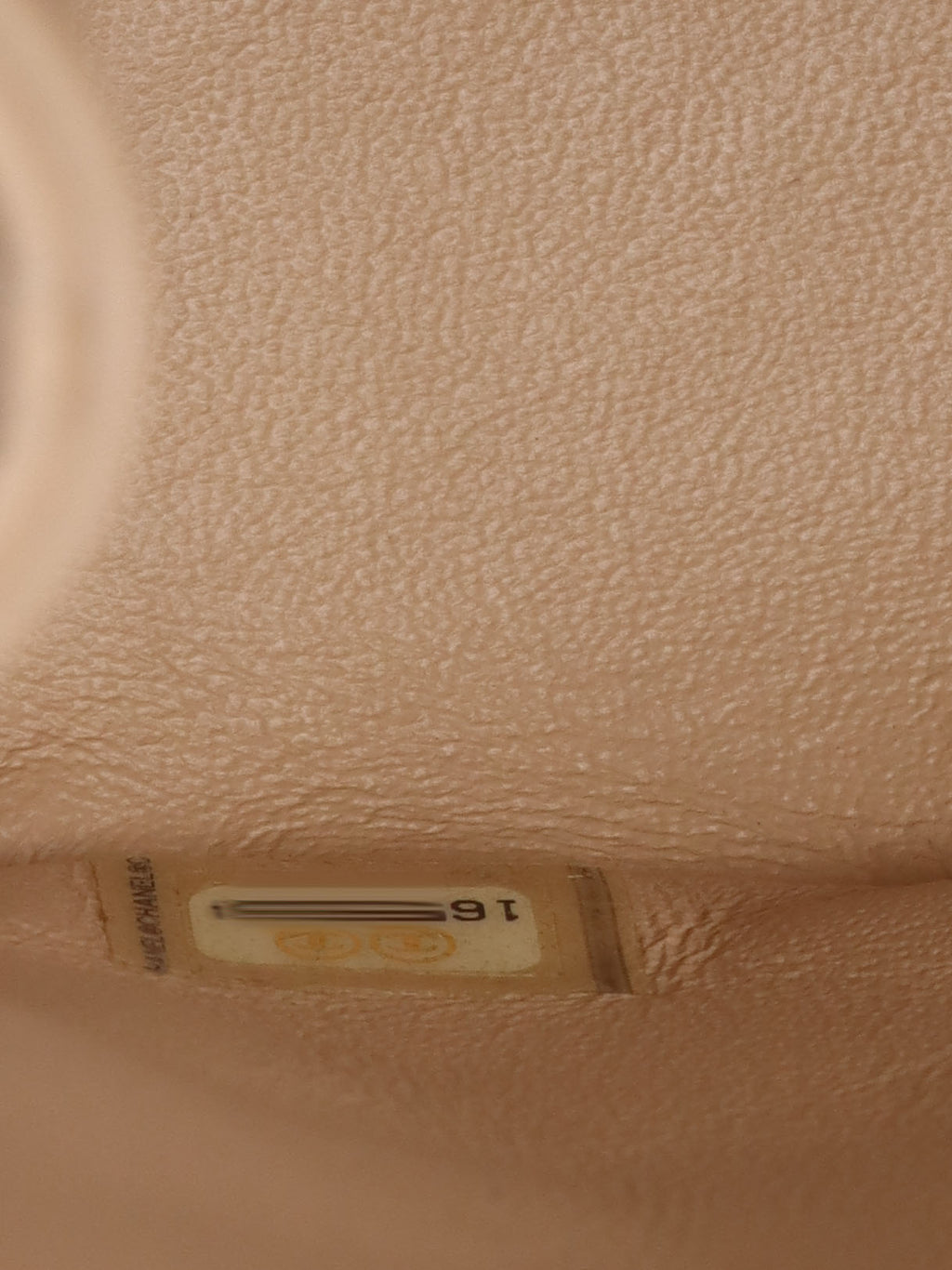 Chanel Beige Lambskin Jumbo Classic Flap GHW