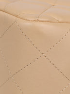 Chanel Beige Lambskin Jumbo Classic Flap GHW