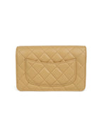 Chanel Beige Wallet on Chain with Pearl Crush