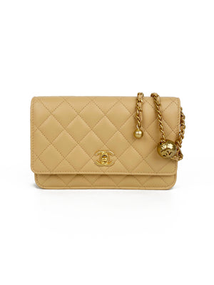 Chanel Beige Wallet on Chain with Pearl Crush – Votre Luxe