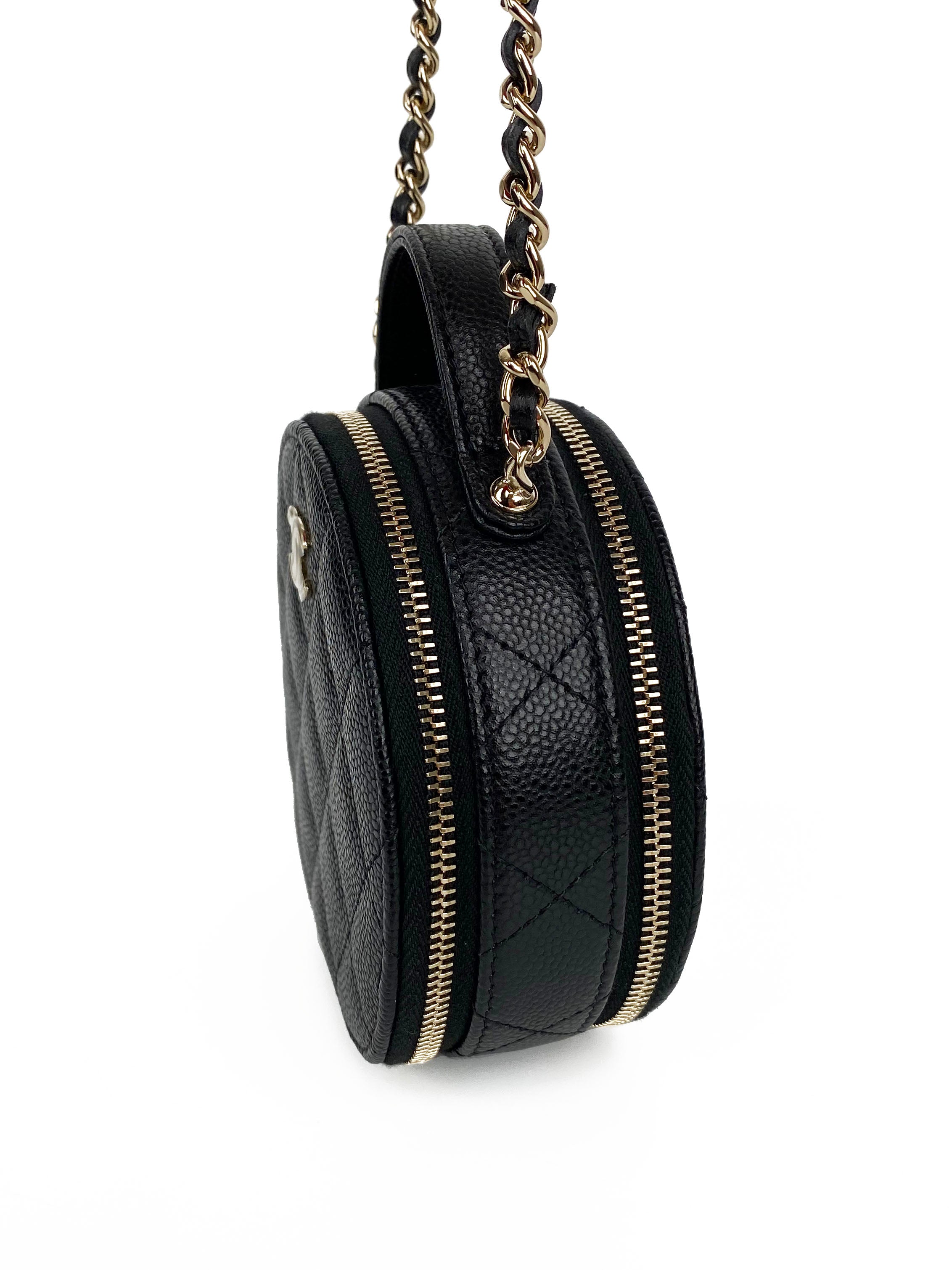 Chanel Black 22C Top Handle Vanity Bag