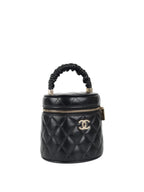 Chanel Black 22S Top Handle Vanity Bag