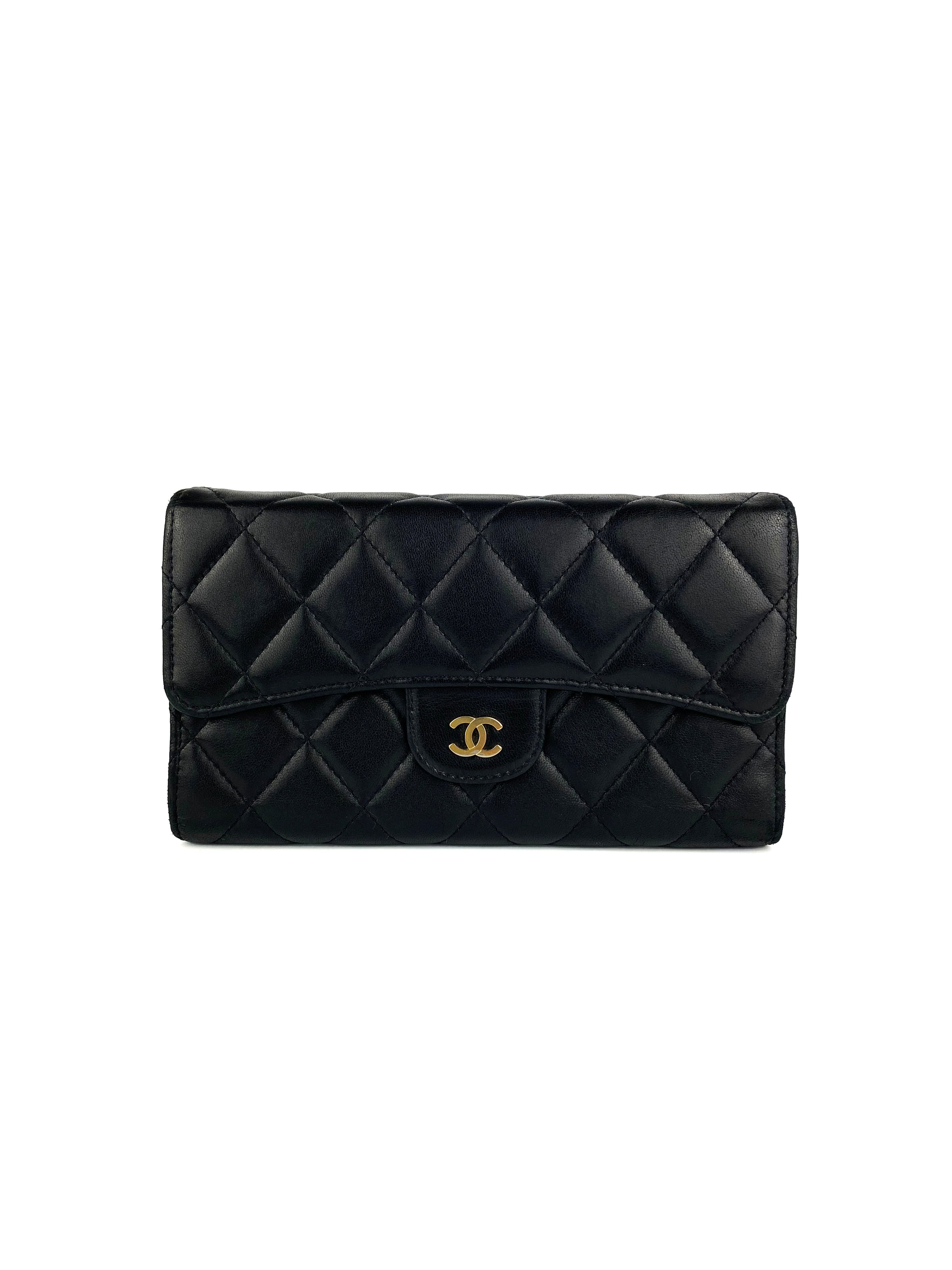 Chanel Black Classic Flap Wallet