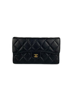 Chanel Black Classic Flap Wallet