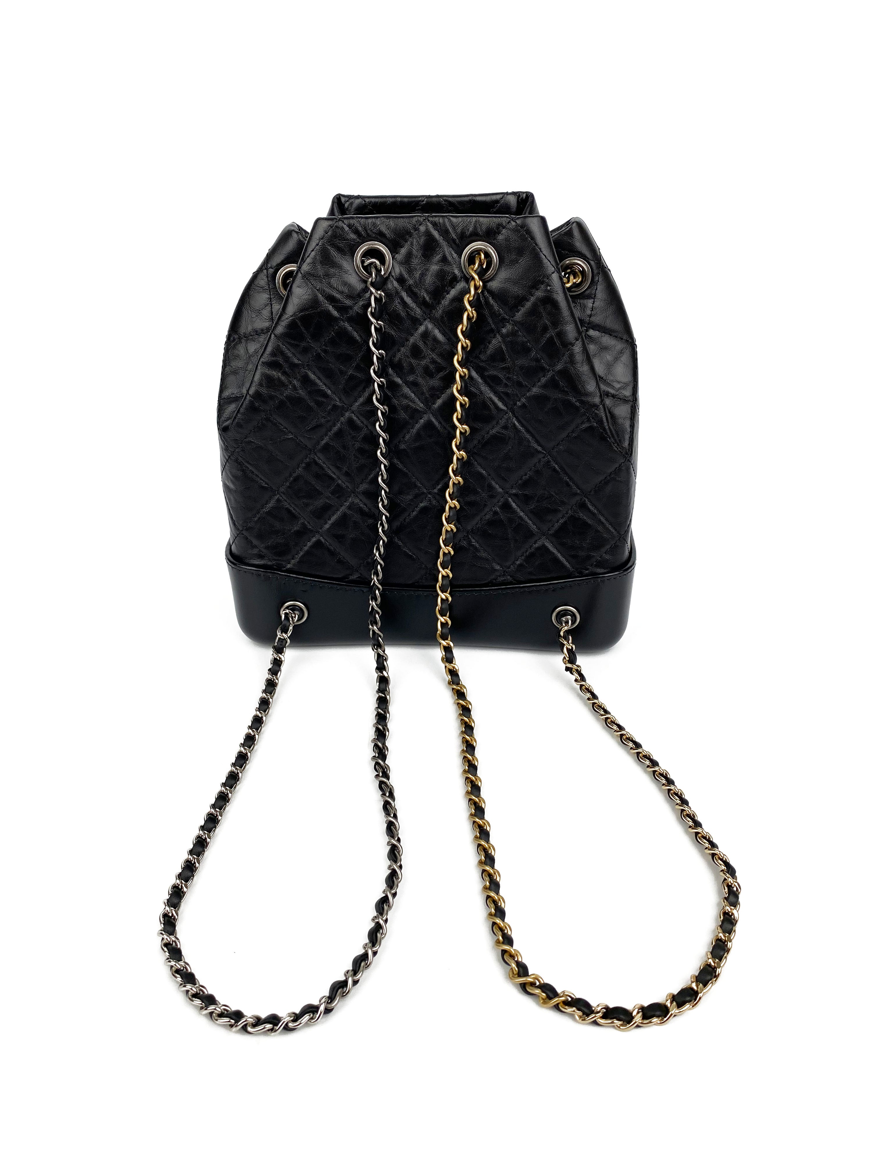 Chanel Black Gabrielle Backpack