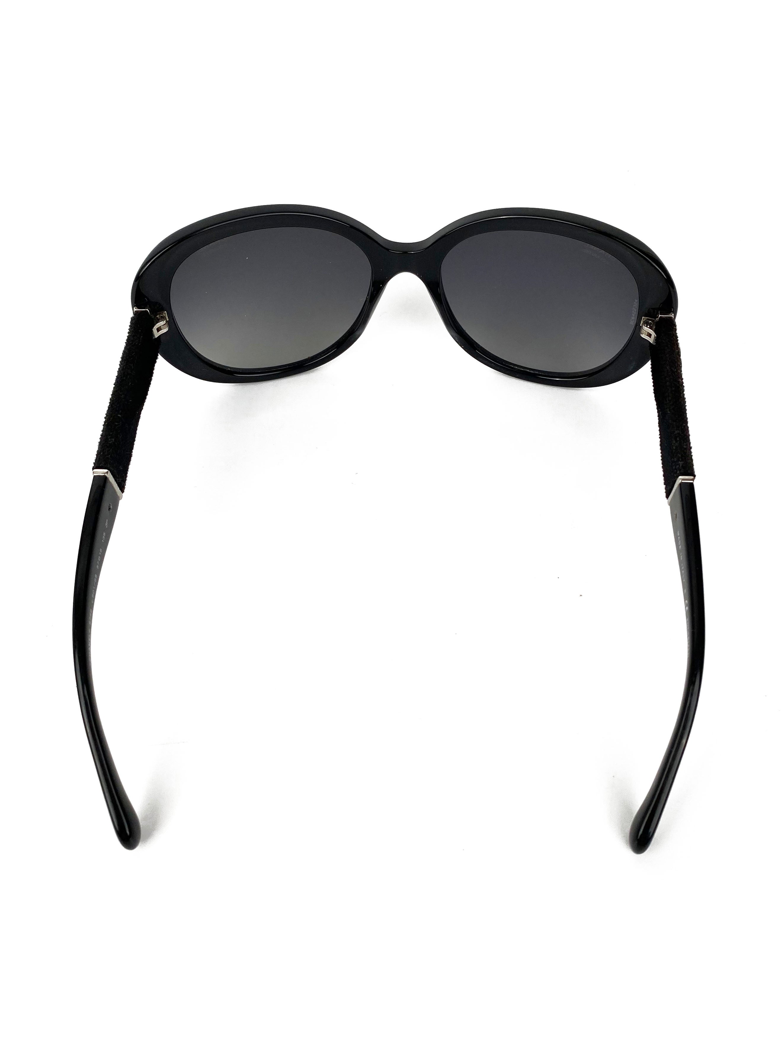 Chanel Black Polarised Sunglasses 5256