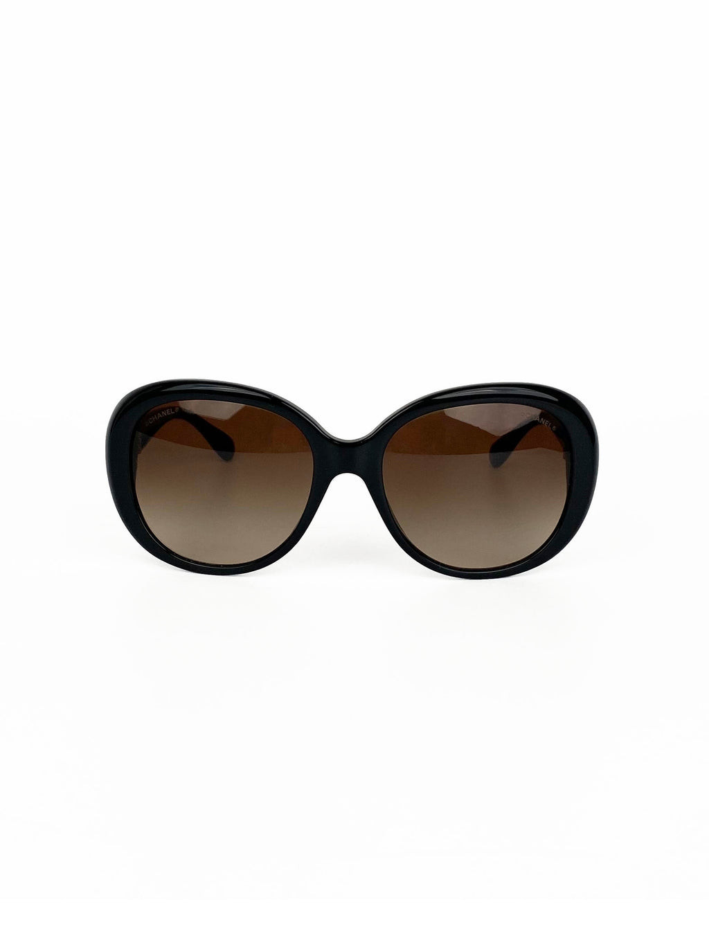 Chanel Black & Beige Butterfly Sunglasses 5312