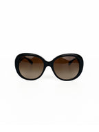 Chanel Black & Beige Butterfly Sunglasses 5312