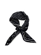 Chanel Black & White Headscarf & Scrunchie