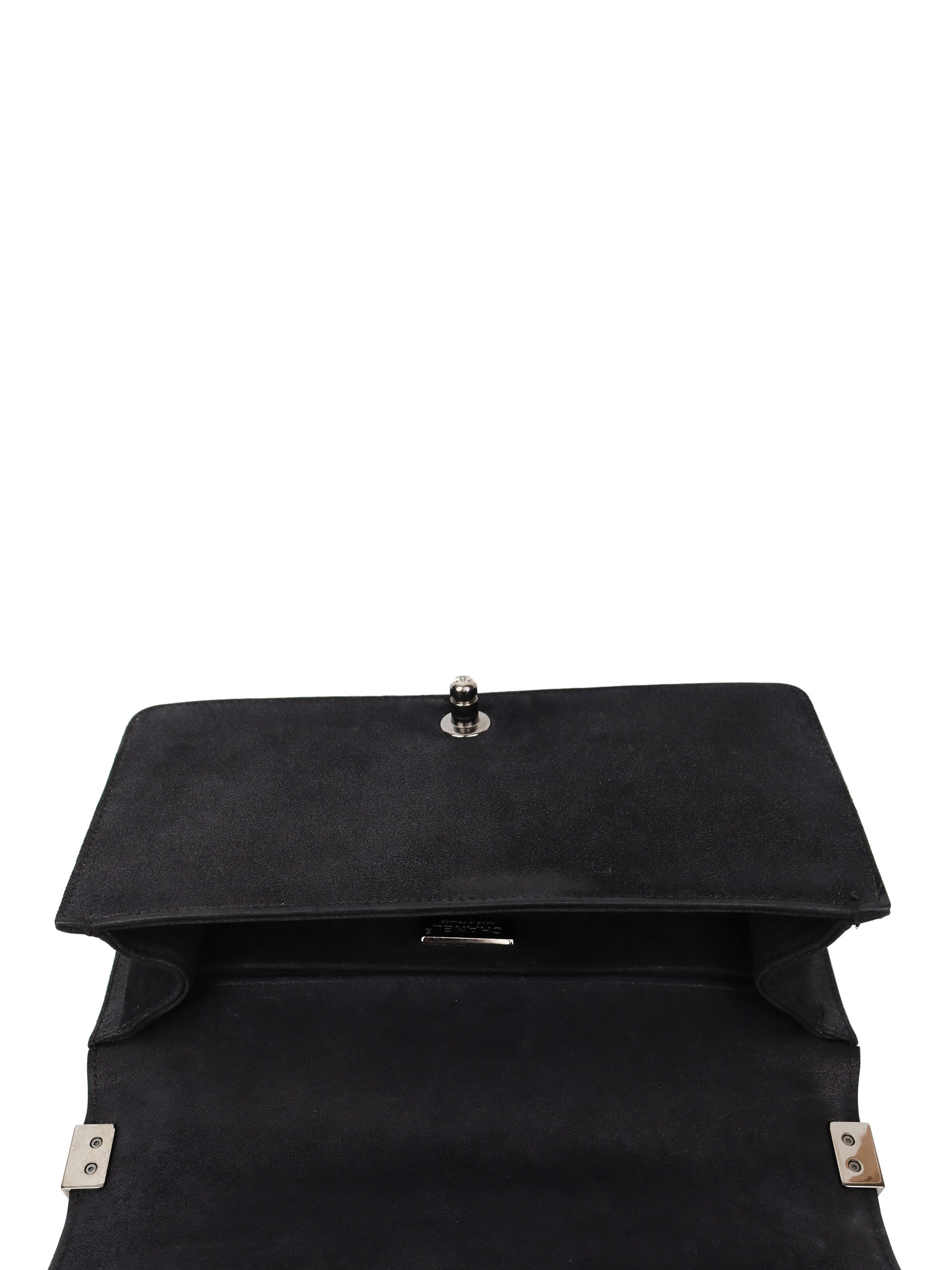 Chanel Black & White Sequin Medium Boy Bag