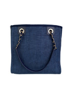 Chanel Blue Denim Style Deauville Tote Bag