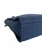Chanel Blue Denim Style Deauville Tote Bag