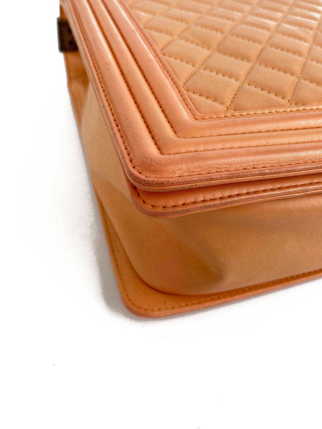 Chanel Large Salmon Lambskin Boy Bag