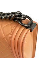 Chanel Large Salmon Lambskin Boy Bag