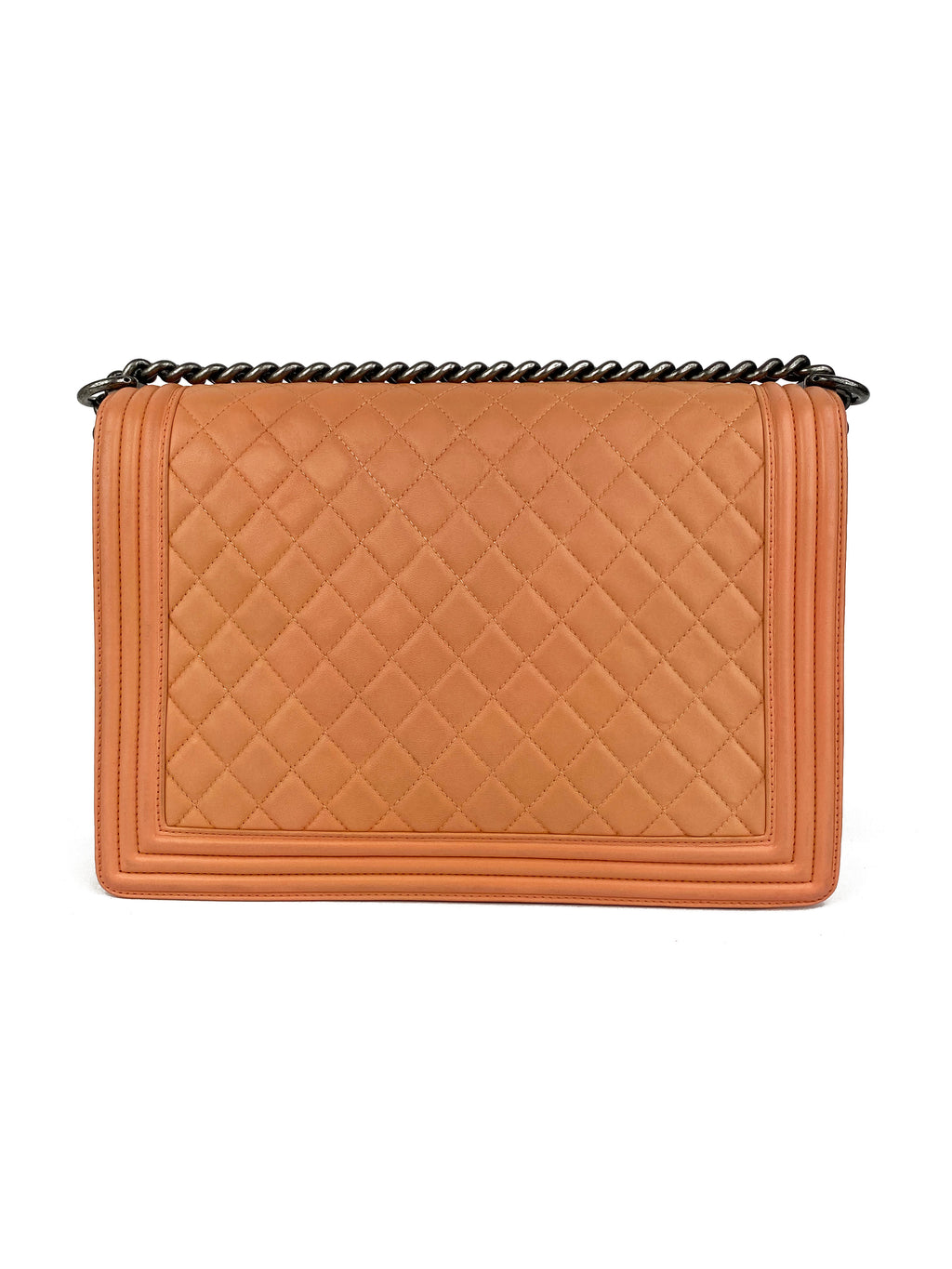 Chanel Large Salmon Lambskin Boy Bag