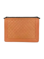 Chanel Large Salmon Lambskin Boy Bag