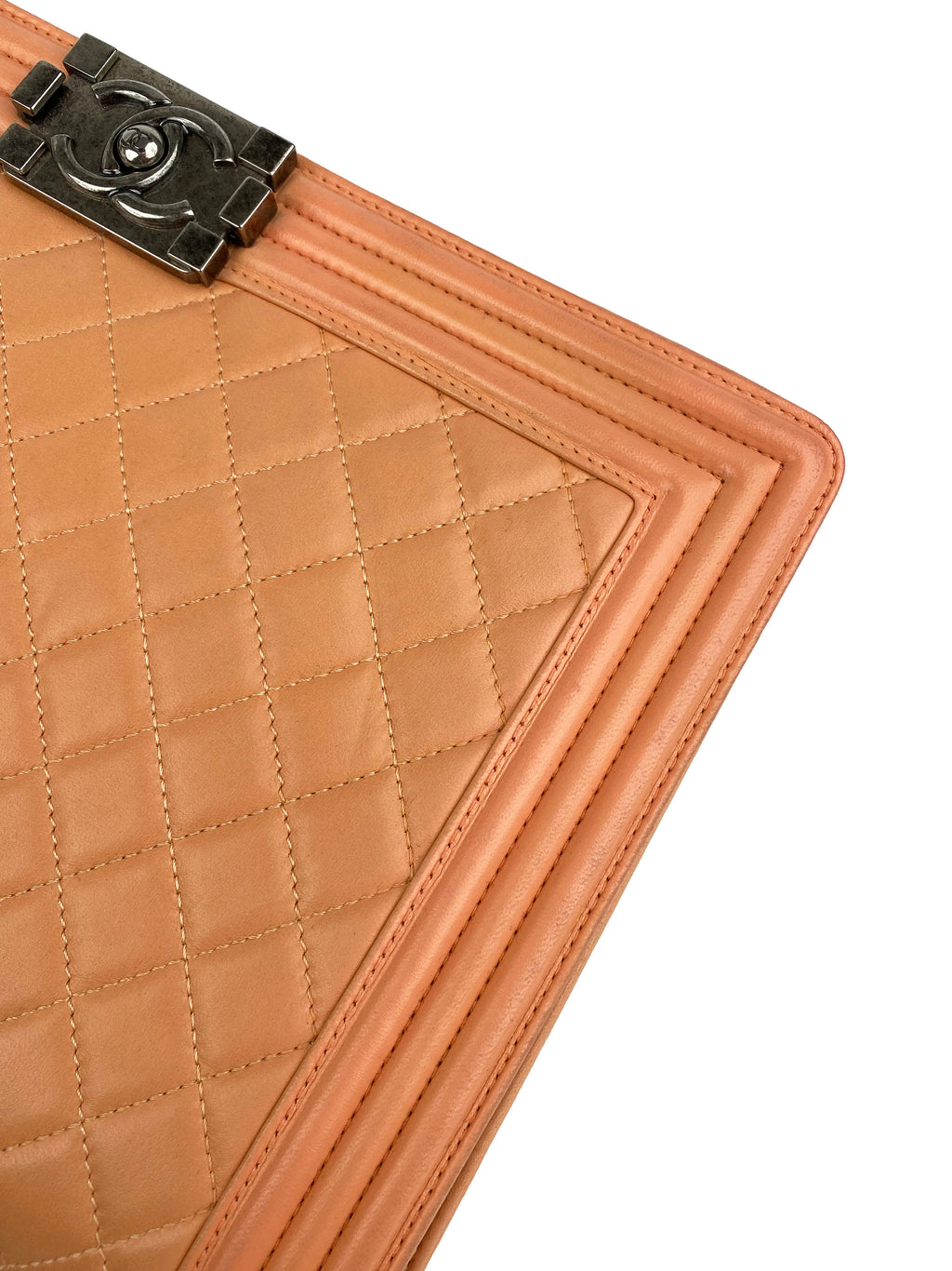 Chanel Large Salmon Lambskin Boy Bag