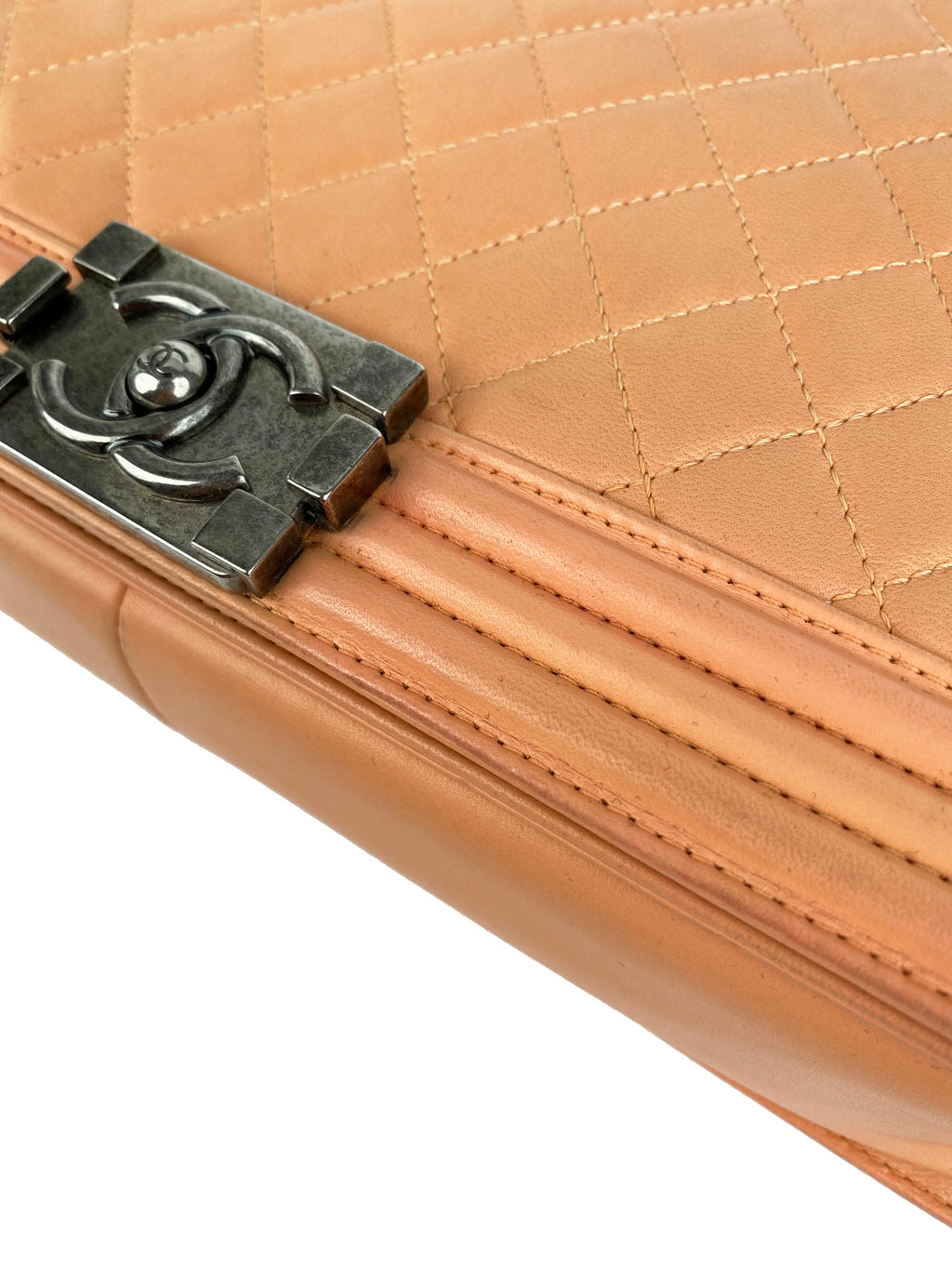 Chanel Large Salmon Lambskin Boy Bag