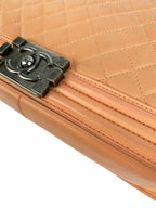 Chanel Large Salmon Lambskin Boy Bag