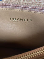 Chanel Large Beige Coco Lizard Handle Bag