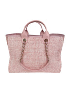 Chanel Large Pink Deauville Tote Bag