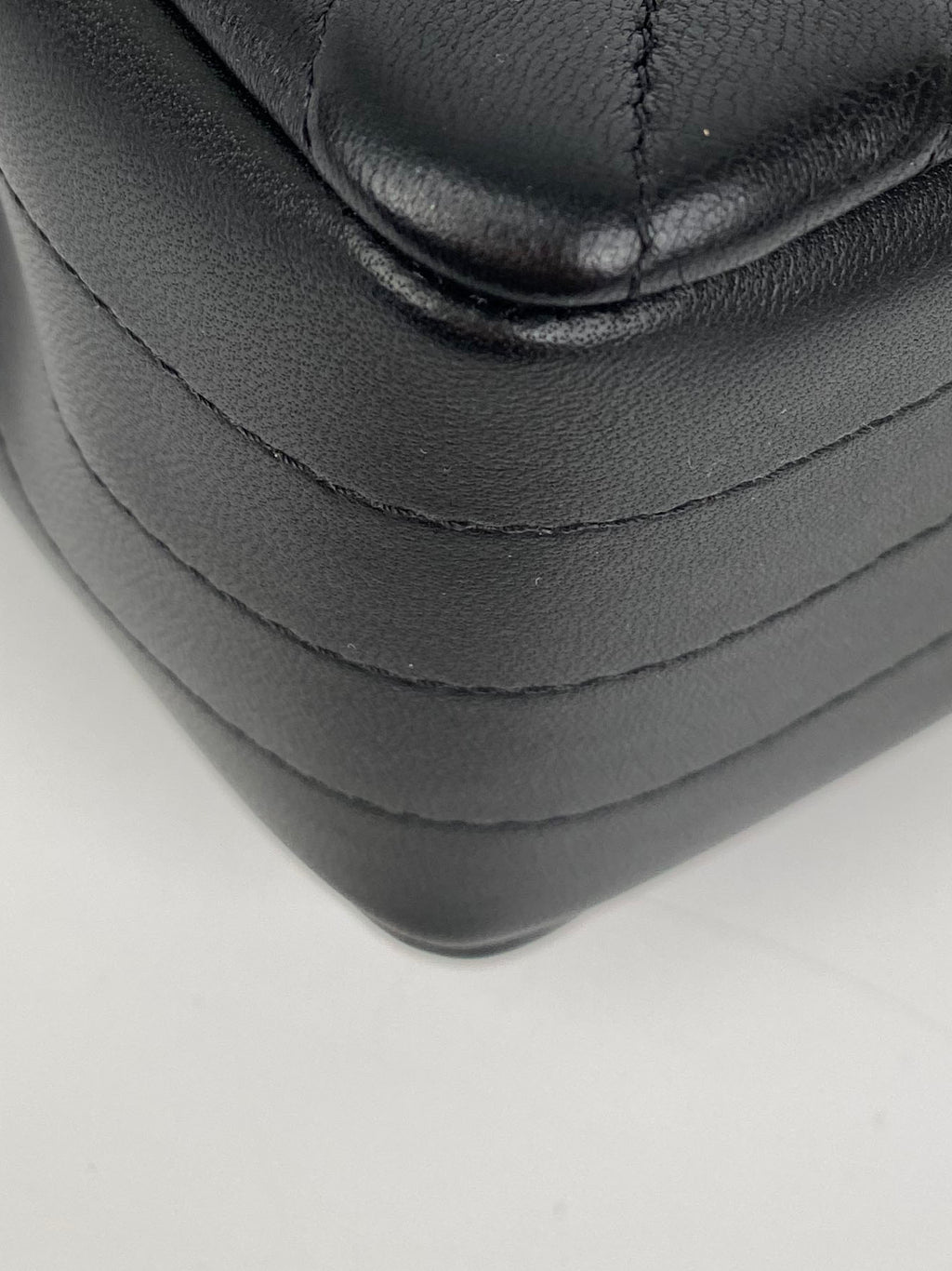 Chanel Mini Black Chevron Classic Flap Bag