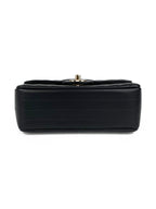 Chanel Mini Black Chevron Classic Flap Bag