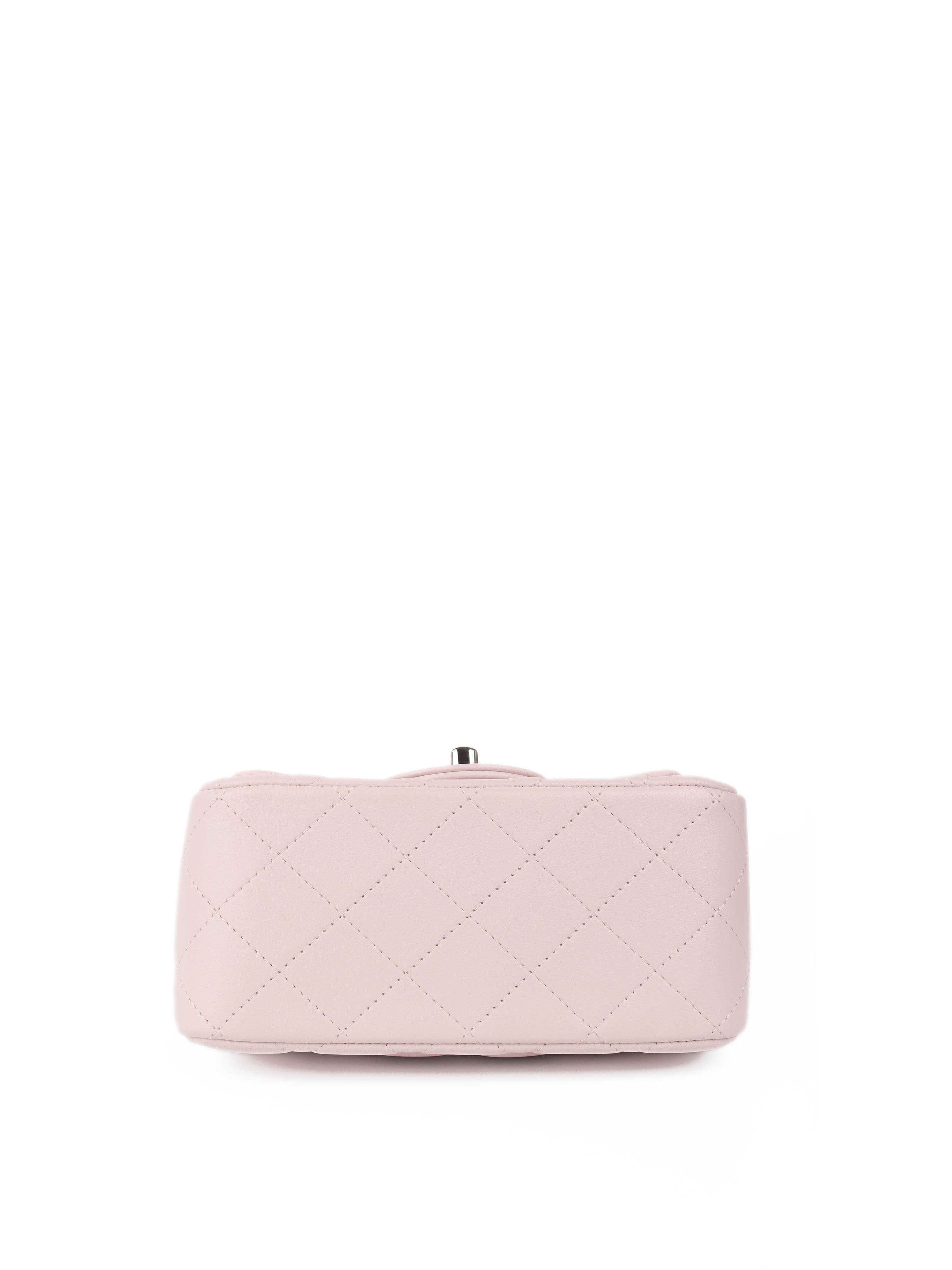 Chanel Mini Square Lilac Classic Flap Bag SHW