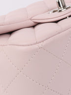 Chanel Mini Square Lilac Classic Flap Bag SHW