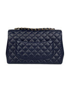 Chanel Navy Jumbo Mademoiselle Chic Flap Bag