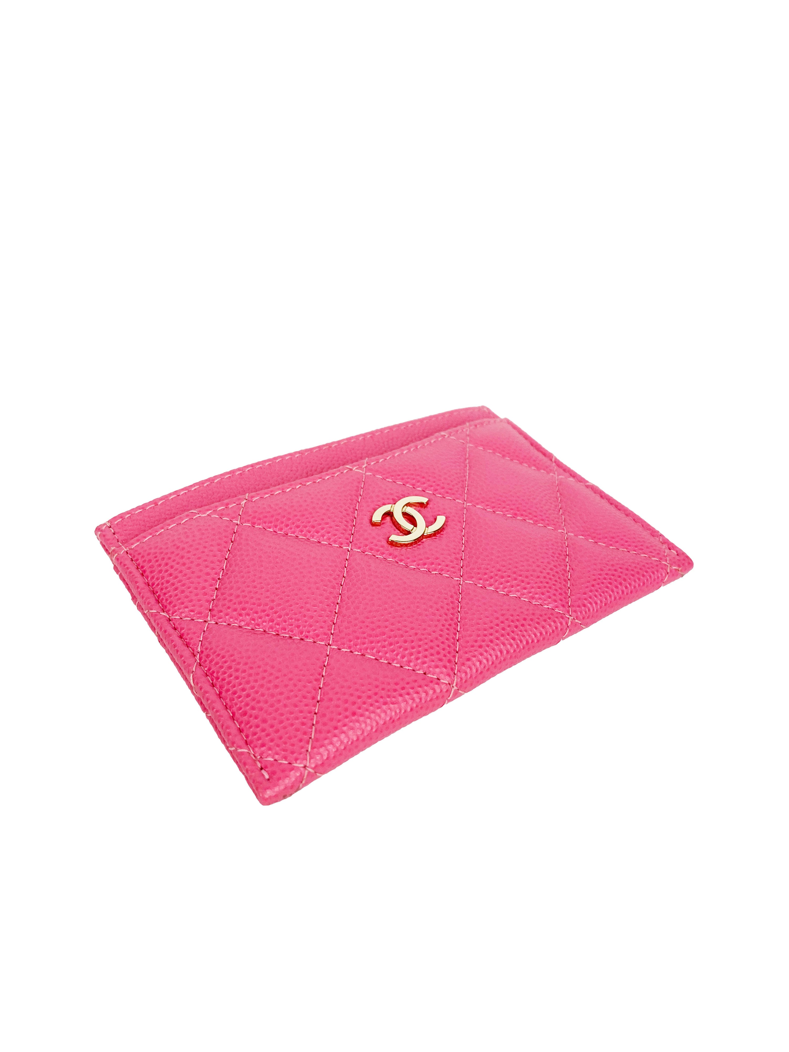 Chanel Pink Caviar Cardholder