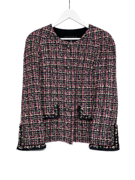 Chanel Pink Tweed Jacket – Votre Luxe - Main Image