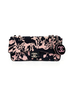 Chanel Pink & Black Medium Classic Flap Bag