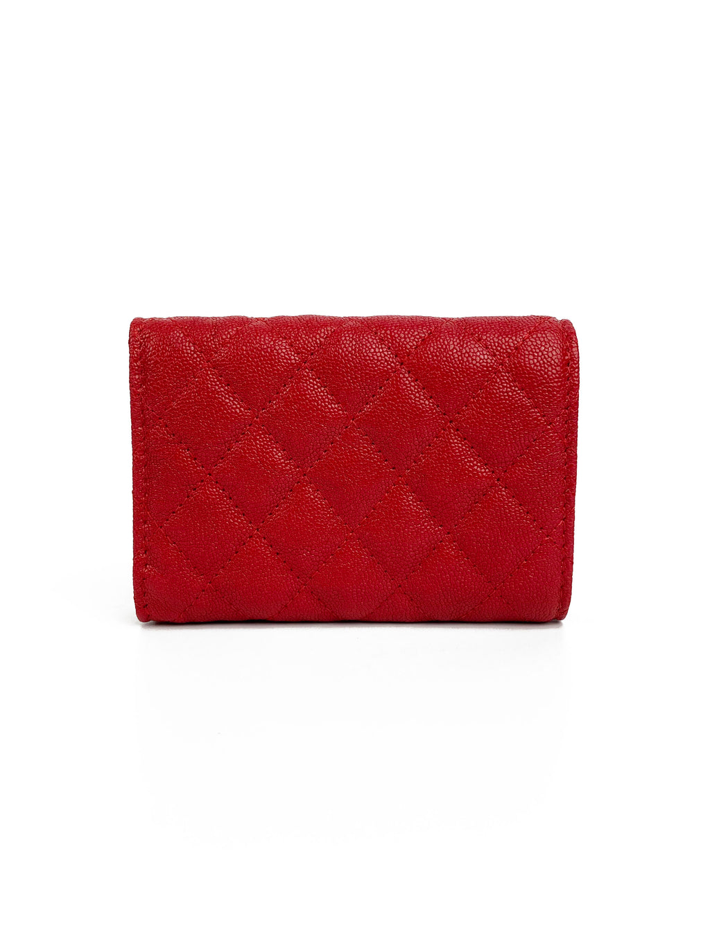 Chanel Red Boy Compact Wallet