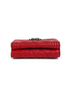 Chanel Red Boy Compact Wallet
