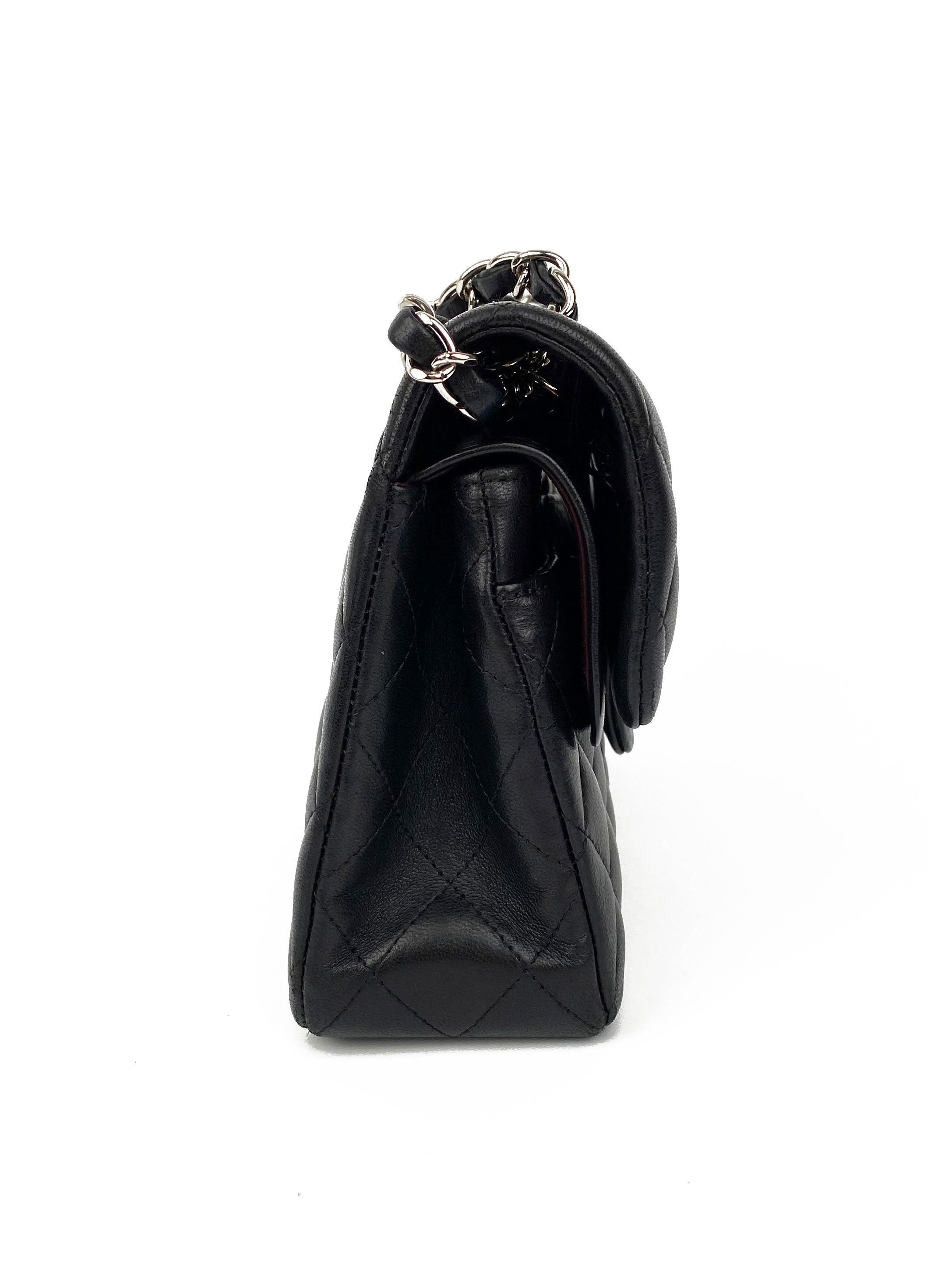 Chanel Small Black Lambskin Classic Flap Bag