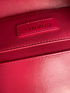 Chanel Mini Deep Pink Flap Bag with Gold Balls