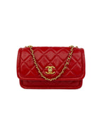 Chanel Small Red Flap Bag