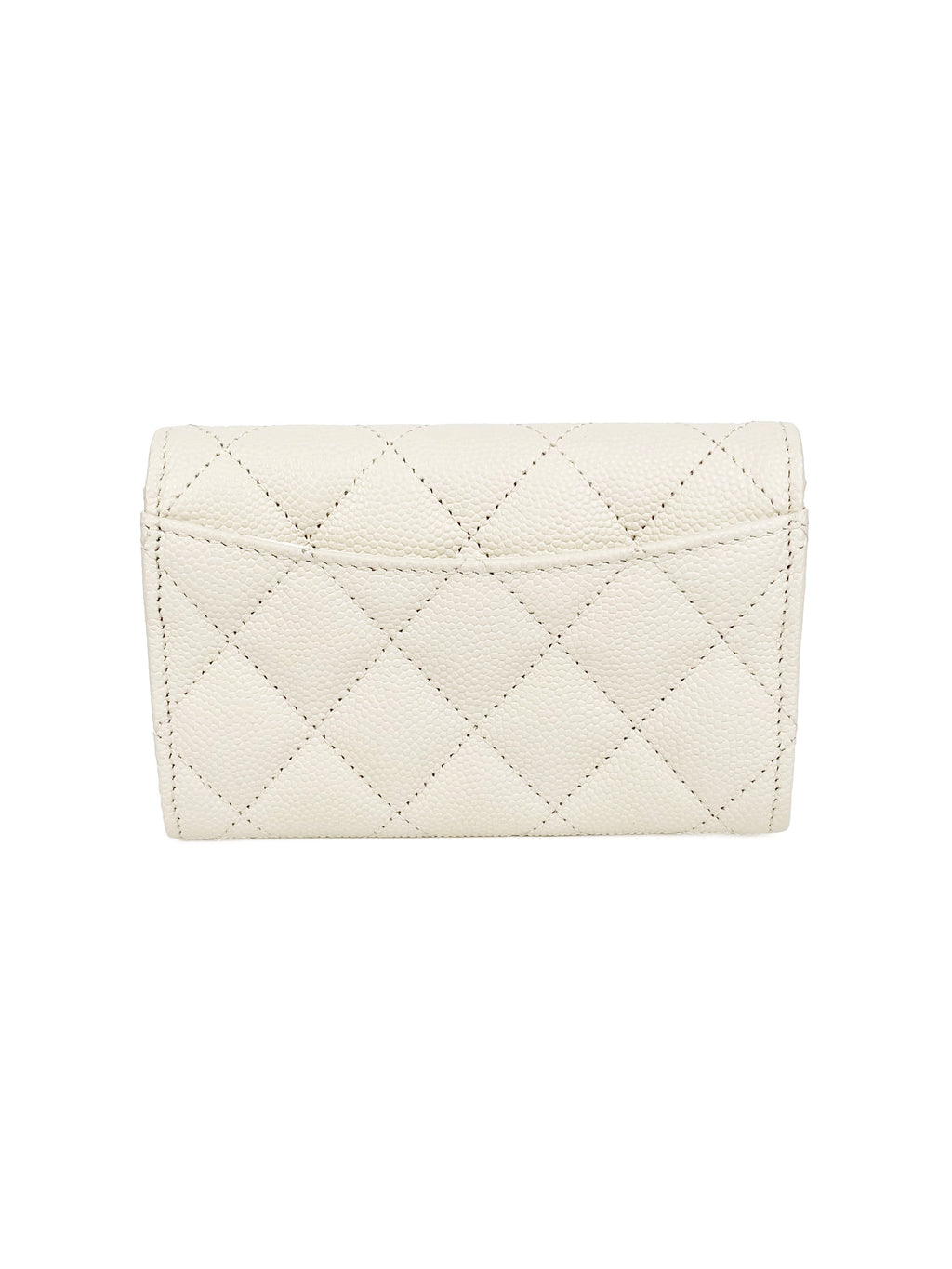 Chanel White Caviar Cardholder